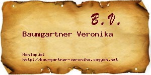 Baumgartner Veronika névjegykártya